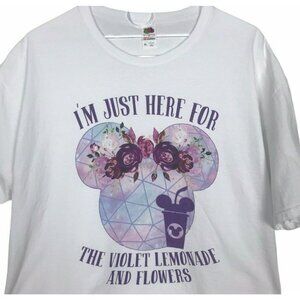 Epcot Violet Lemonade Tee XL Int'l Flower Show